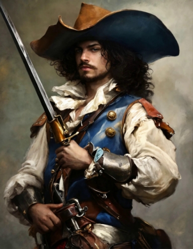 LM-Spilsbury-The-Vampyre's-Household-character-in-musketeer-costume