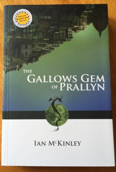 LM Spilsbury book cover from Ad Astra 2018 The Gallows Gem of Prallyn by Ian McKinley