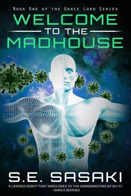 LM Spilsbury book cover from Ad Astra 2018 Welcome to the Madhouse by SE Sasaki
