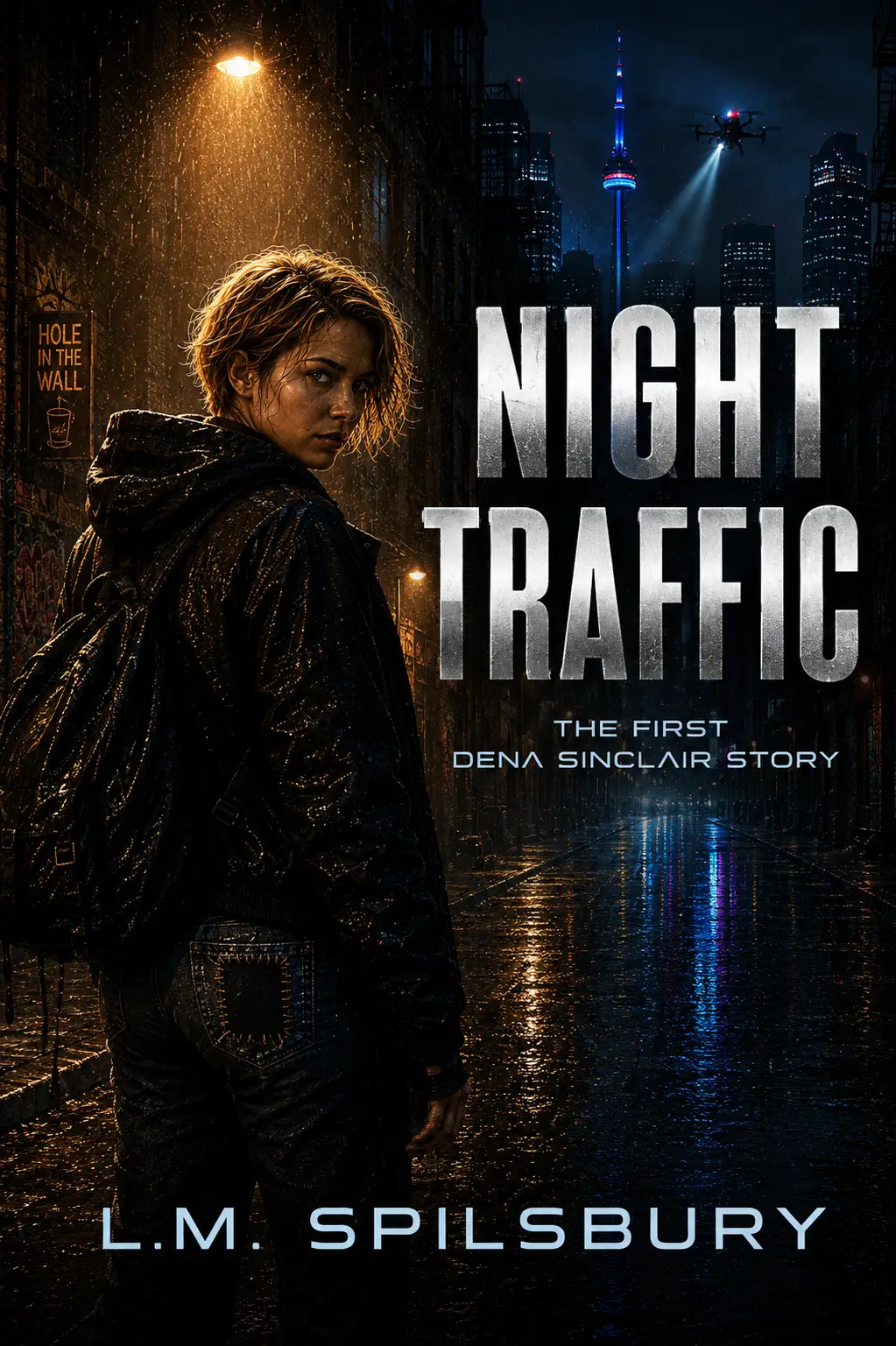 Cover of Night Traffic, a free science fiction story by L.M. Spilsbury